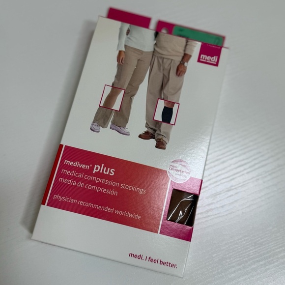 New In Box Mediven Plus Medical Compression Beige Closed Toe Stocking Size IV - Picture 2 of 9